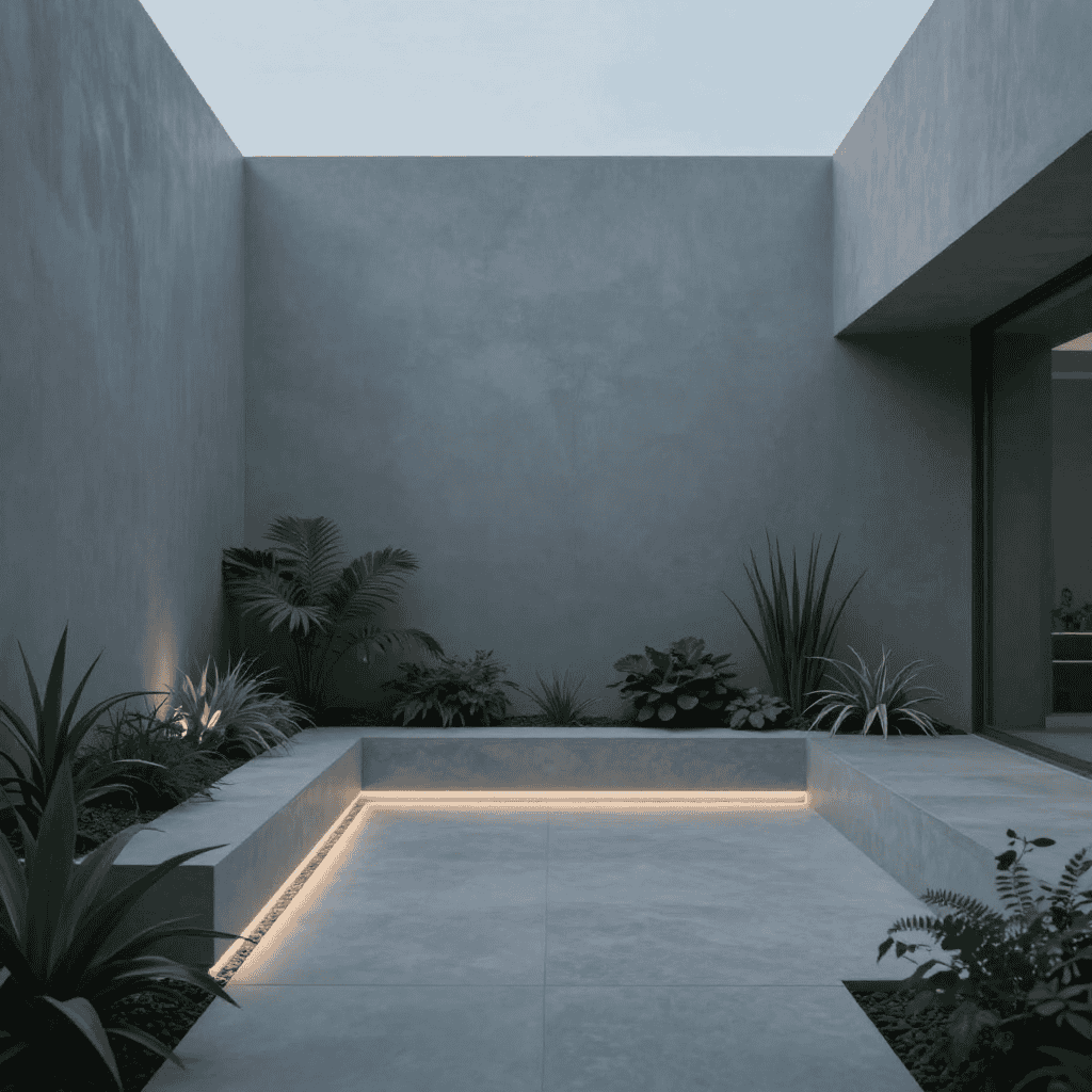 Outdoor spa lighting